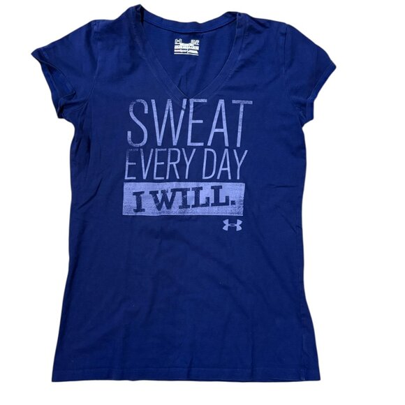 Under Armour Purple Short Sleeve T-Shirt - Picture 1 of 4